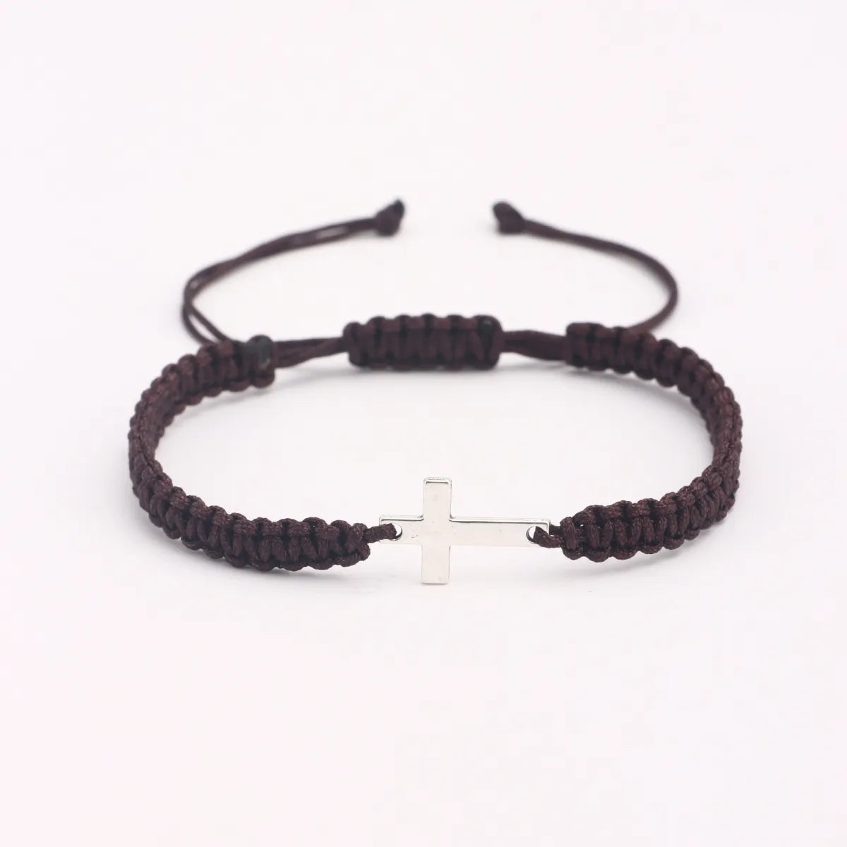Cross Colored Bracelet – Hand-Woven Faith Jewelry