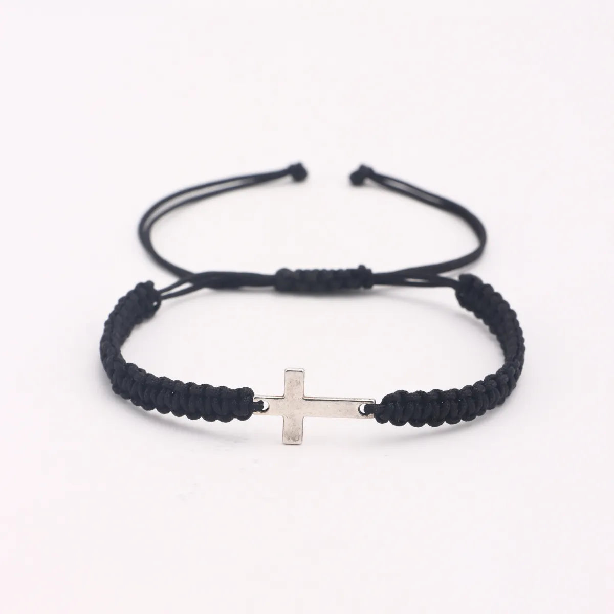 Cross Colored Bracelet – Hand-Woven Faith Jewelry