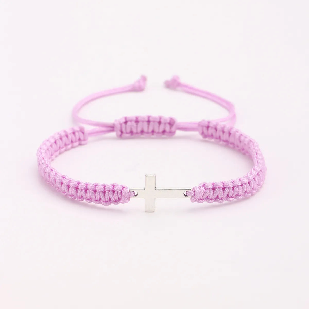 Cross Colored Bracelet – Hand-Woven Faith Jewelry