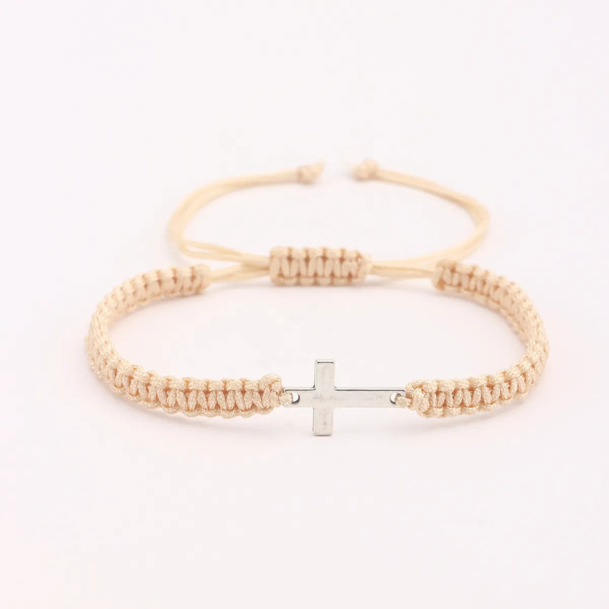 Cross Colored Bracelet – Hand-Woven Faith Jewelry