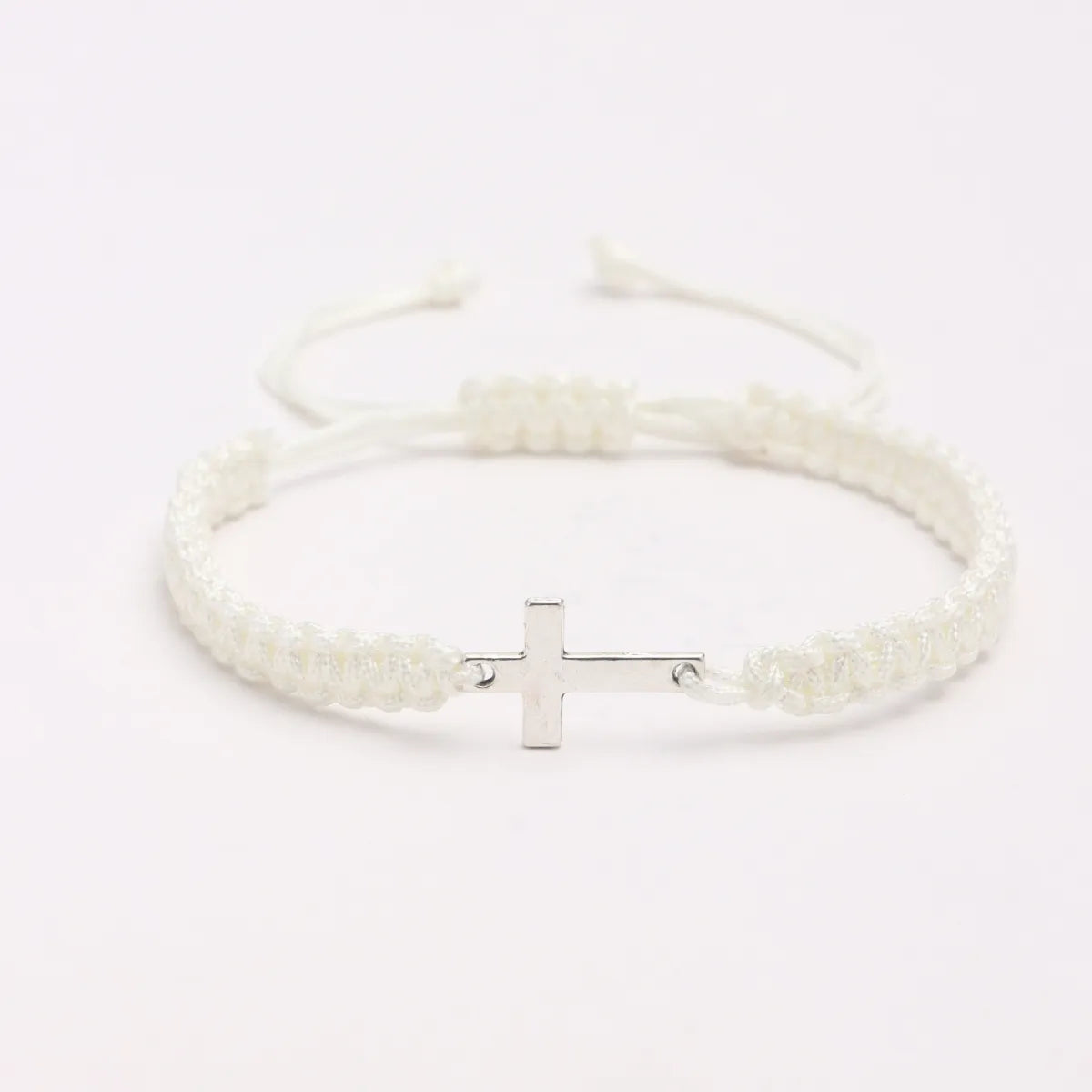 Cross Colored Bracelet – Hand-Woven Faith Jewelry